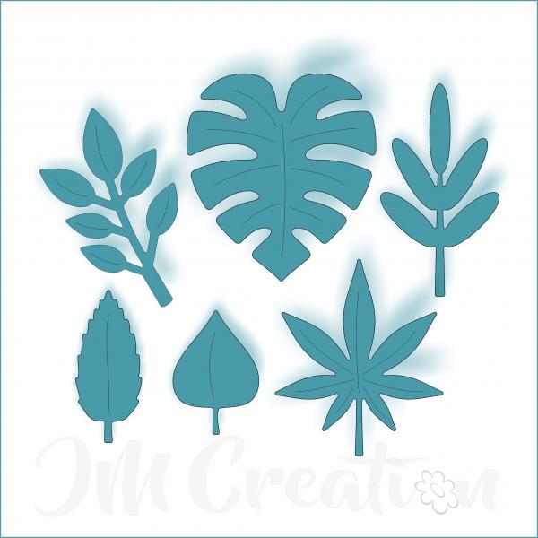 Stanzschablone - Blätter-Set 1